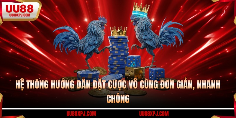 Hệ thống hướng dẫn đặt cược vô cùng đơn giản, nhanh chóng